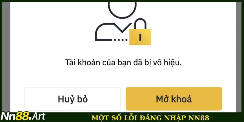 Một số lỗi đăng nhập NN88